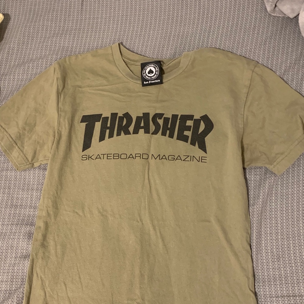 Olive Thrasher Shirt